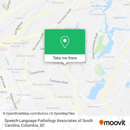 Mapa de Speech-Language Pathology Associates of South Carolina