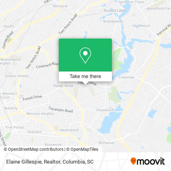 Mapa de Elaine Gillespie, Realtor