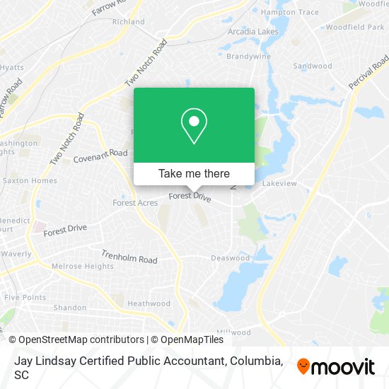 Jay Lindsay Certified Public Accountant map