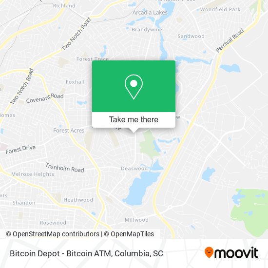 Mapa de Bitcoin Depot - Bitcoin ATM