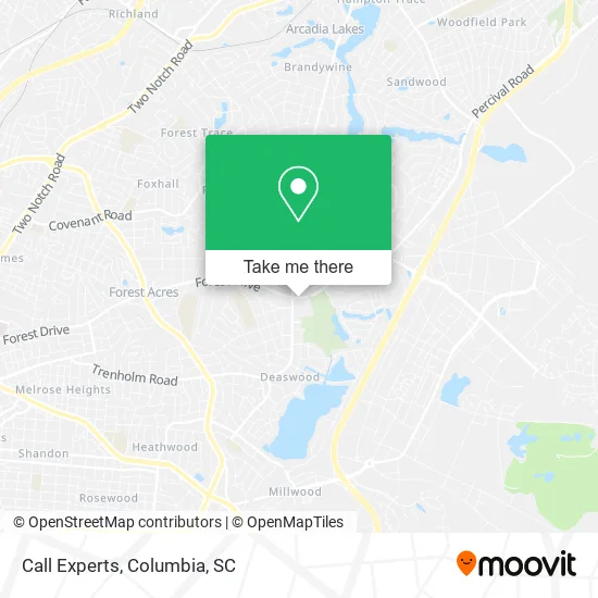 Call Experts map
