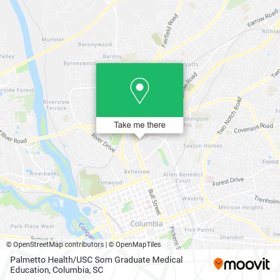 Palmetto Health / USC Som Graduate Medical Education map