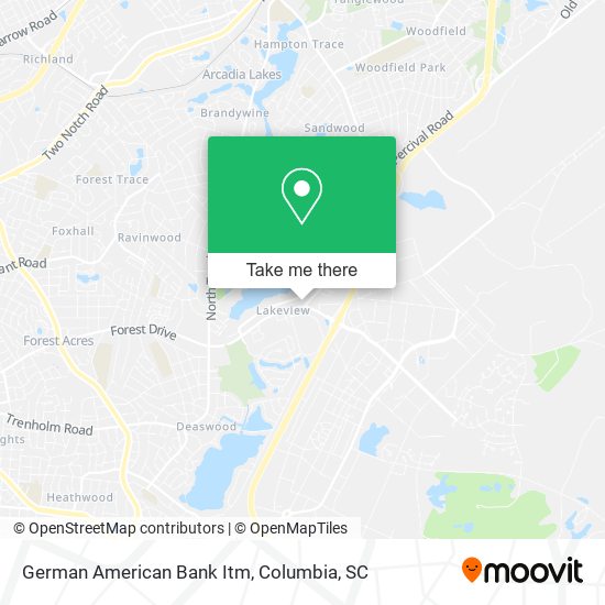 Mapa de German American Bank Itm