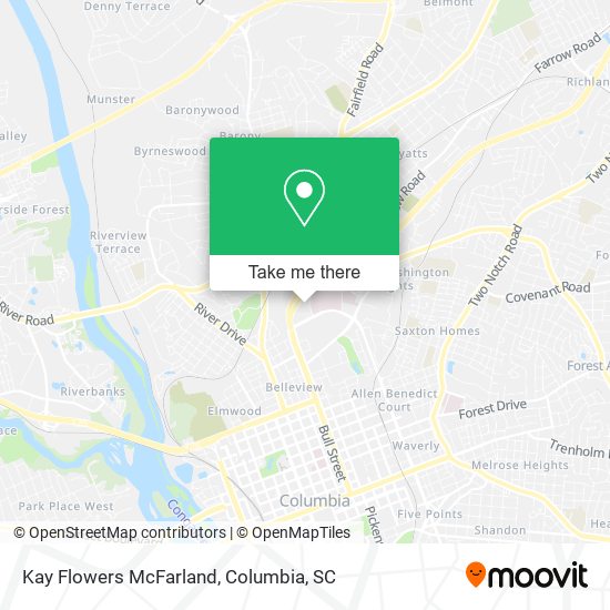 Kay Flowers McFarland map