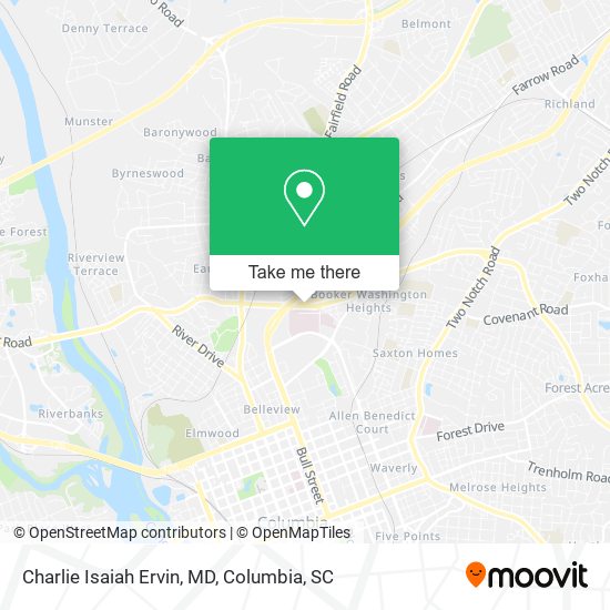 Charlie Isaiah Ervin, MD map