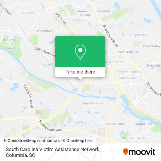 South Carolina Victim Assistance Network map