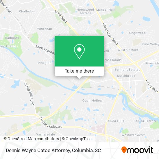 Dennis Wayne Catoe Attorney map