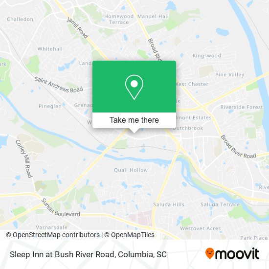 Sleep Inn at Bush River Road map