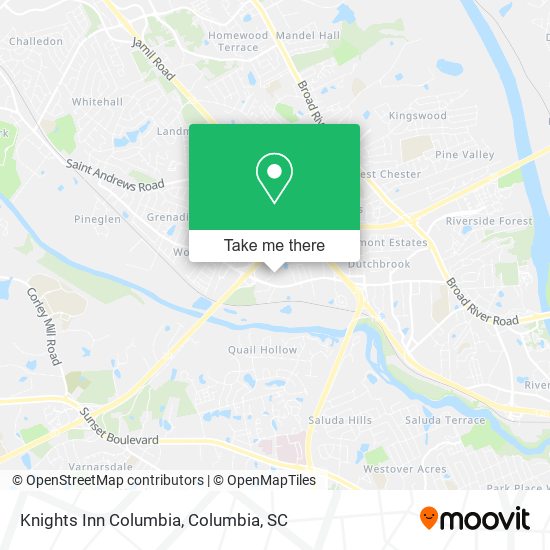 Knights Inn Columbia map