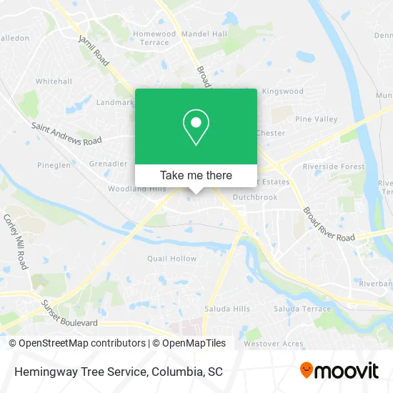 Hemingway Tree Service map