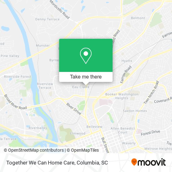 Together We Can Home Care map