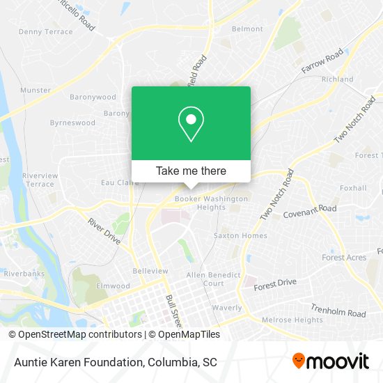 Auntie Karen Foundation map