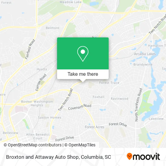 Broxton and Attaway Auto Shop map