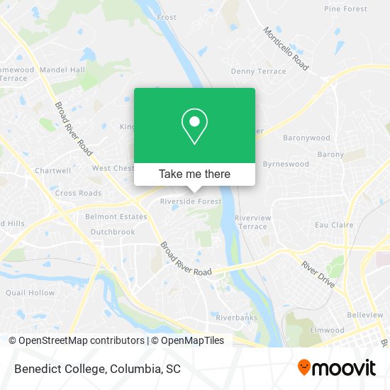 Mapa de Benedict College