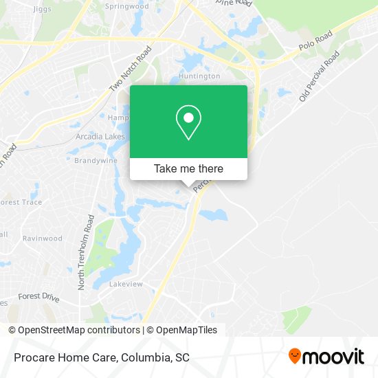 Procare Home Care map