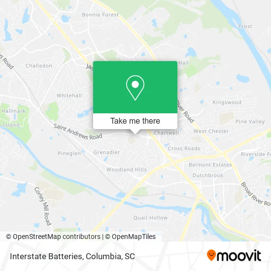 Interstate Batteries map