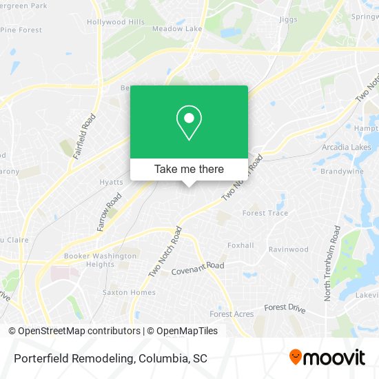 Porterfield Remodeling map