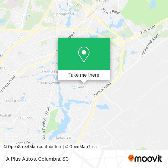 Mapa de A Plus Auto's