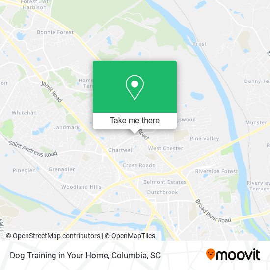 Dog Training in Your Home map