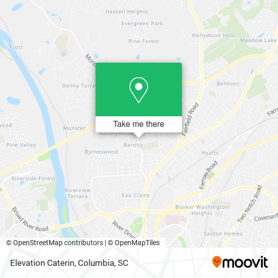 Elevation Caterin map