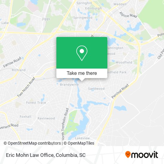 Eric Mohn Law Office map