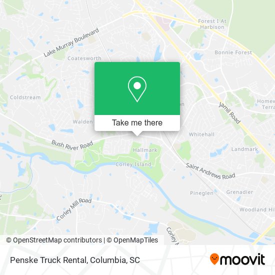 Penske Truck Rental map