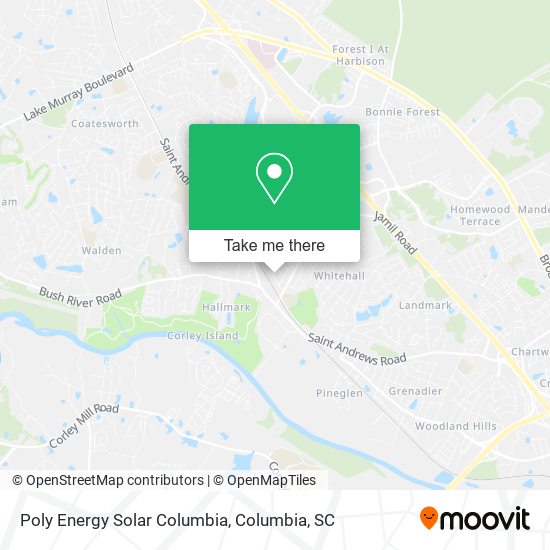 Poly Energy Solar Columbia map