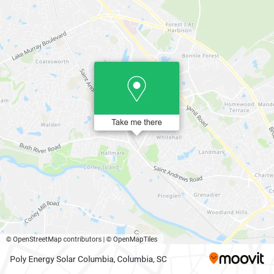 Poly Energy Solar Columbia map