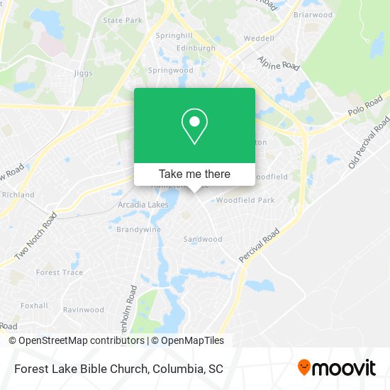 Forest Lake Bible Church map