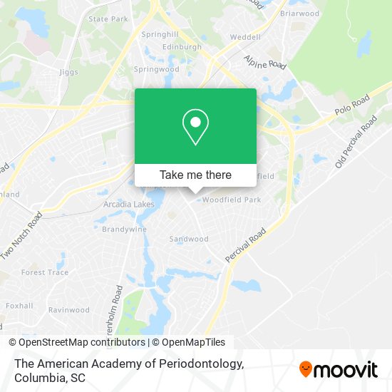 The American Academy of Periodontology map