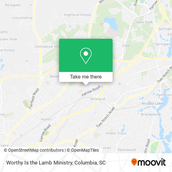 Worthy Is the Lamb Ministry map