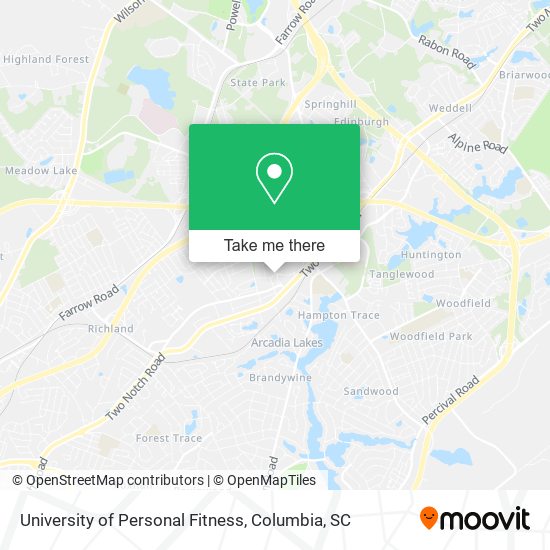 Mapa de University of Personal Fitness