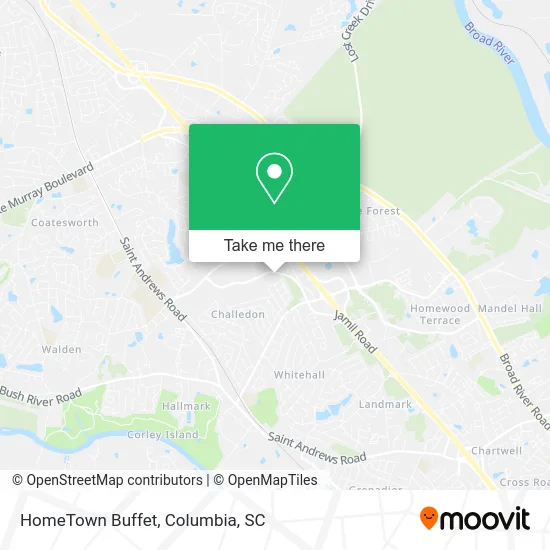 HomeTown Buffet map