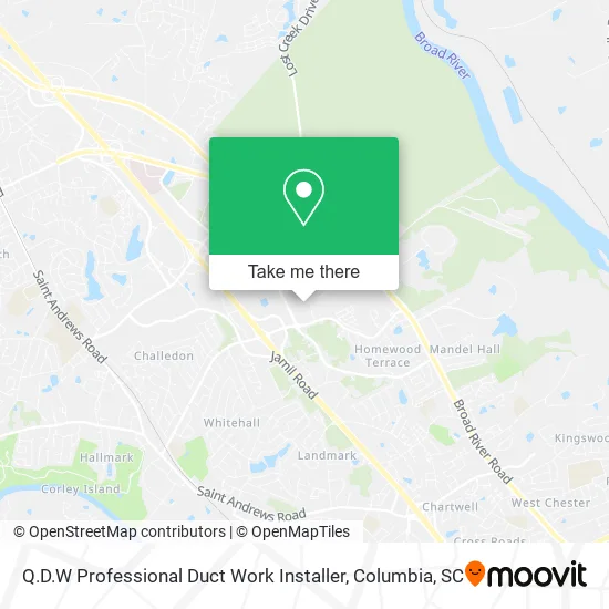 Q.D.W Professional Duct Work Installer map