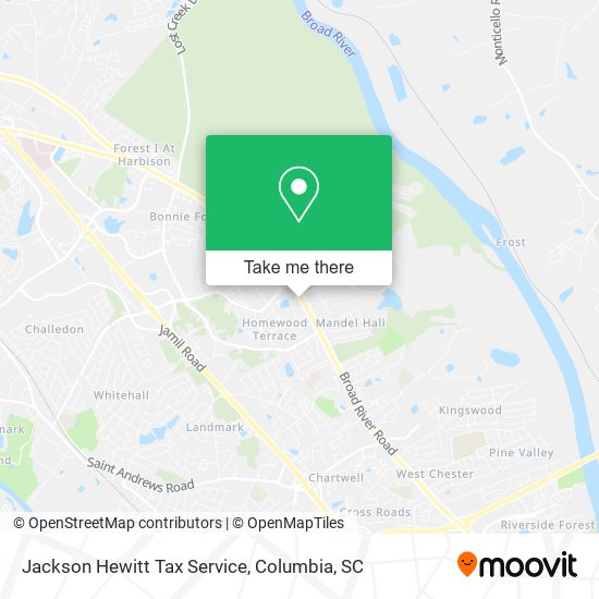 Jackson Hewitt Tax Service map