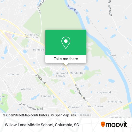 Willow Lane Middle School map