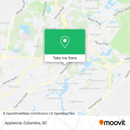 Appleone map