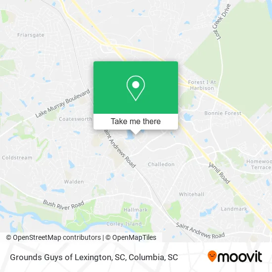Grounds Guys of Lexington, SC map
