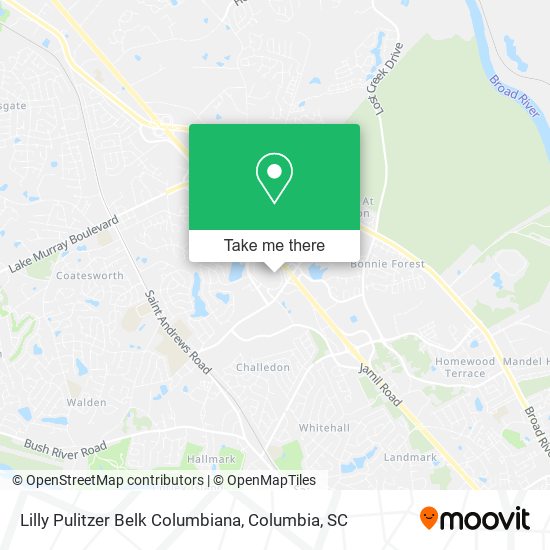 Lilly Pulitzer Belk Columbiana map