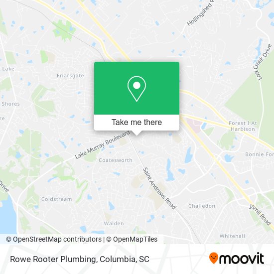 Rowe Rooter Plumbing map