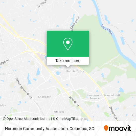 Harbison Community Association map