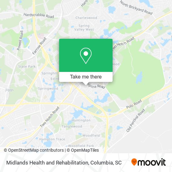 Midlands Health and Rehabilitation map