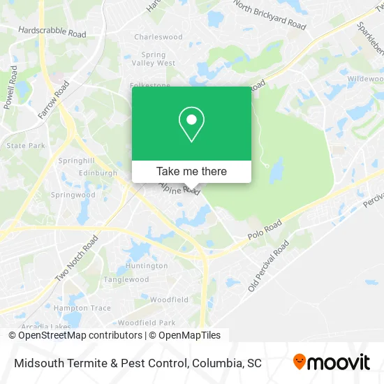 Midsouth Termite & Pest Control map