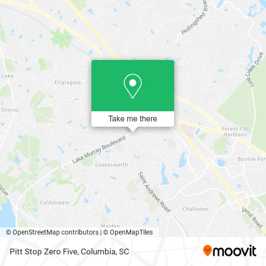 Pitt Stop Zero Five map