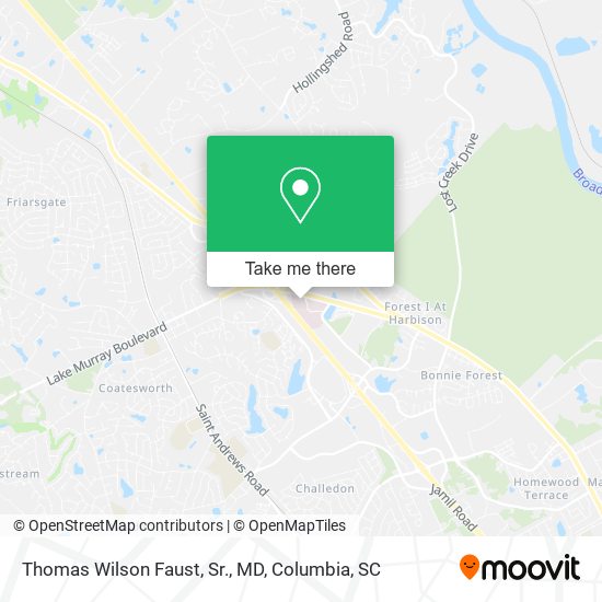 Thomas Wilson Faust, Sr., MD map