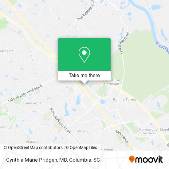 Cynthia Marie Pridgen, MD map