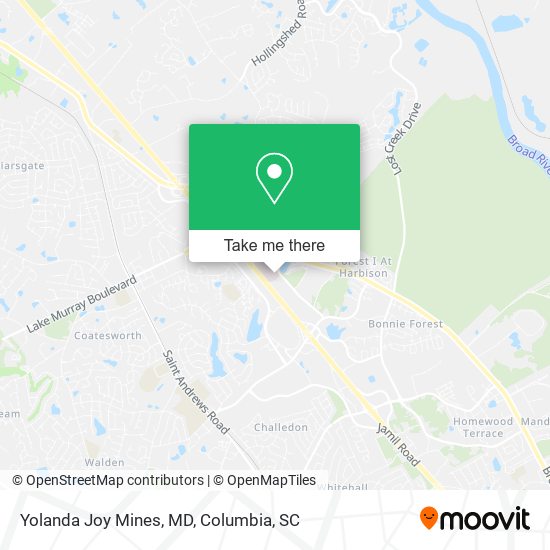 Yolanda Joy Mines, MD map