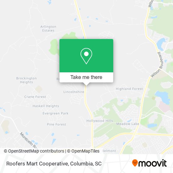Roofers Mart Cooperative map