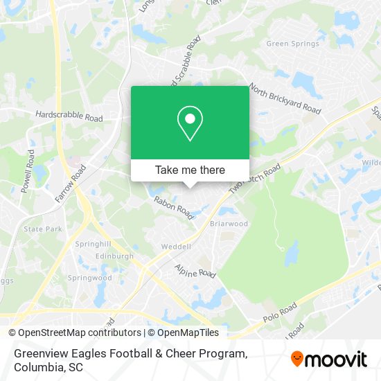 Greenview Eagles Football & Cheer Program map