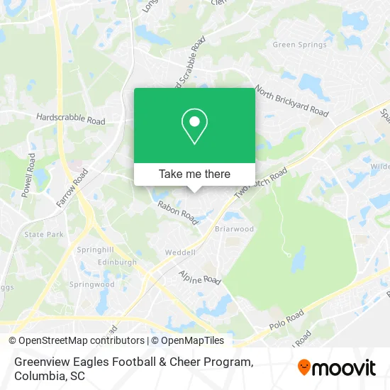 Greenview Eagles Football & Cheer Program map